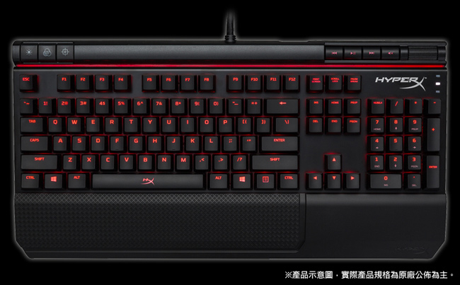 Kingston 金士頓 HyperX Alloy Elite 青軸 機械式鍵盤《英文版》