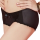 思薇爾 啵時尚系列M-XL蕾絲中低腰平口褲(黑色) product thumbnail 1