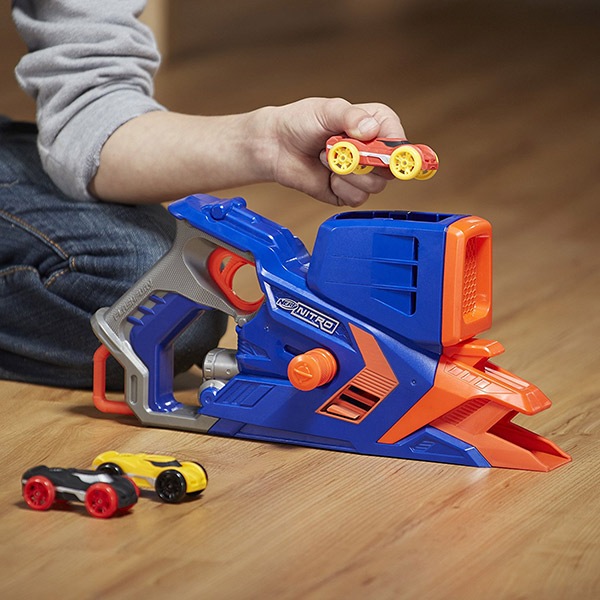 孩之寶Hasbro NERF系列 兒童射擊玩具 Nitro 極限射速賽車多重發射豪華組