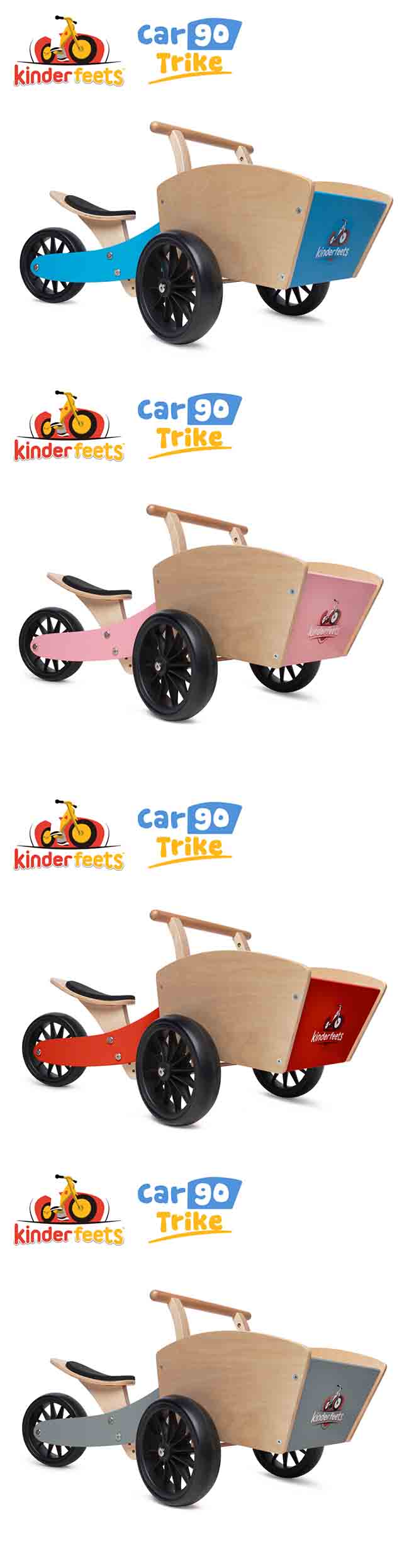 Kinderfeets 美國木製平衡滑步車/教具車-初心者收藏家系列 (四款可選)