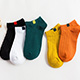 Wazi-簡約小布標裸襪短襪 (1組五入) product thumbnail 1
