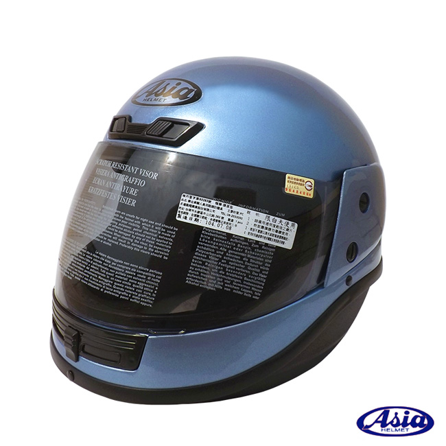 ASIA FreeStyle A801 全罩式安全帽 水晶藍