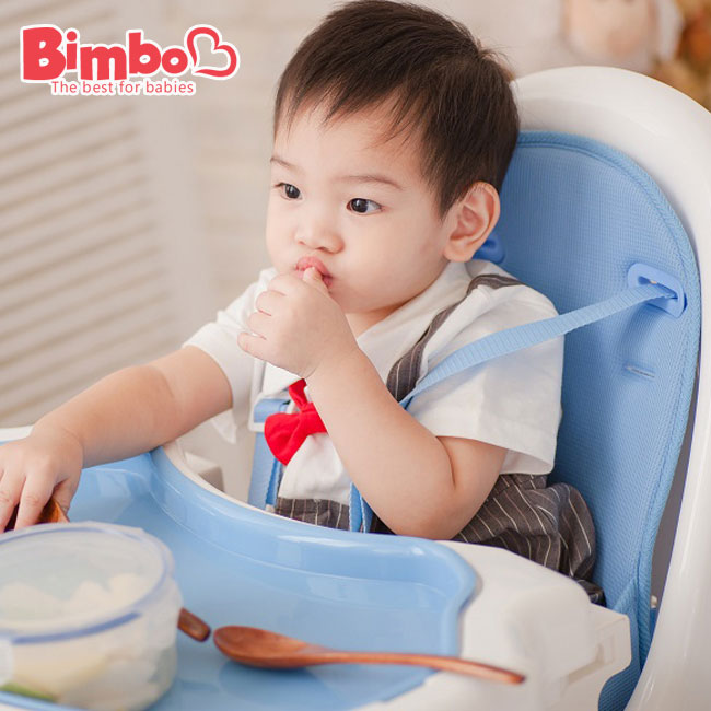 安全兒童餐椅 藍色 台灣製造【BIMBO】