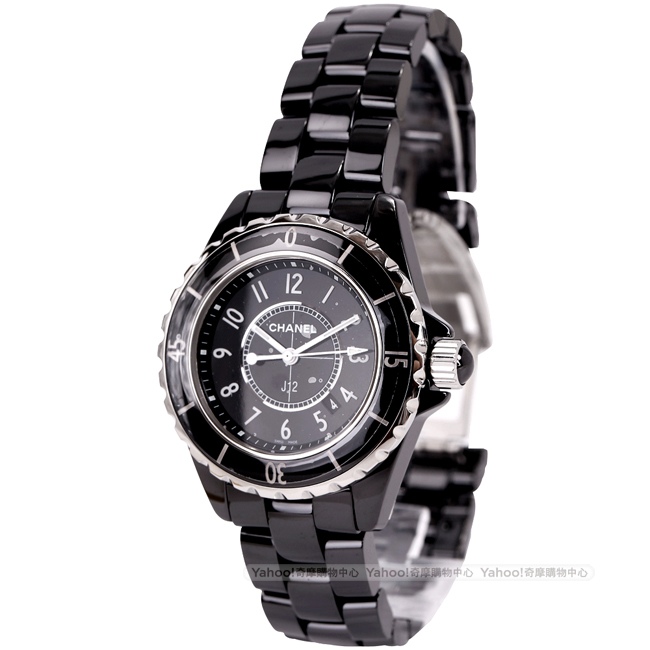 CHANEL J12 H0682 黑色精密陶瓷精鋼女錶-33mm