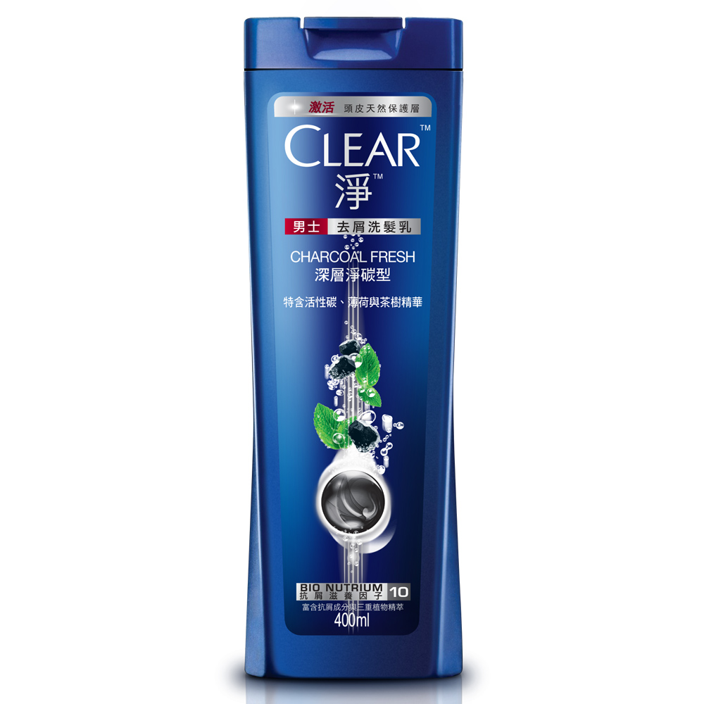 CLEAR淨 男士深層淨碳洗髮乳400ml