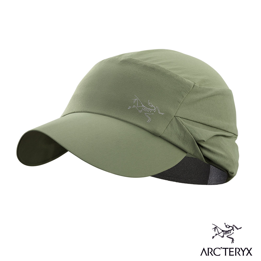 Arcteryx 始祖鳥 24系列 抗UV 快乾護頸遮陽帽 樹綠