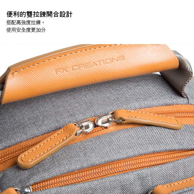 FX CREATIONS-So-Seoul系列-後背包-深灰-YSD69602-45