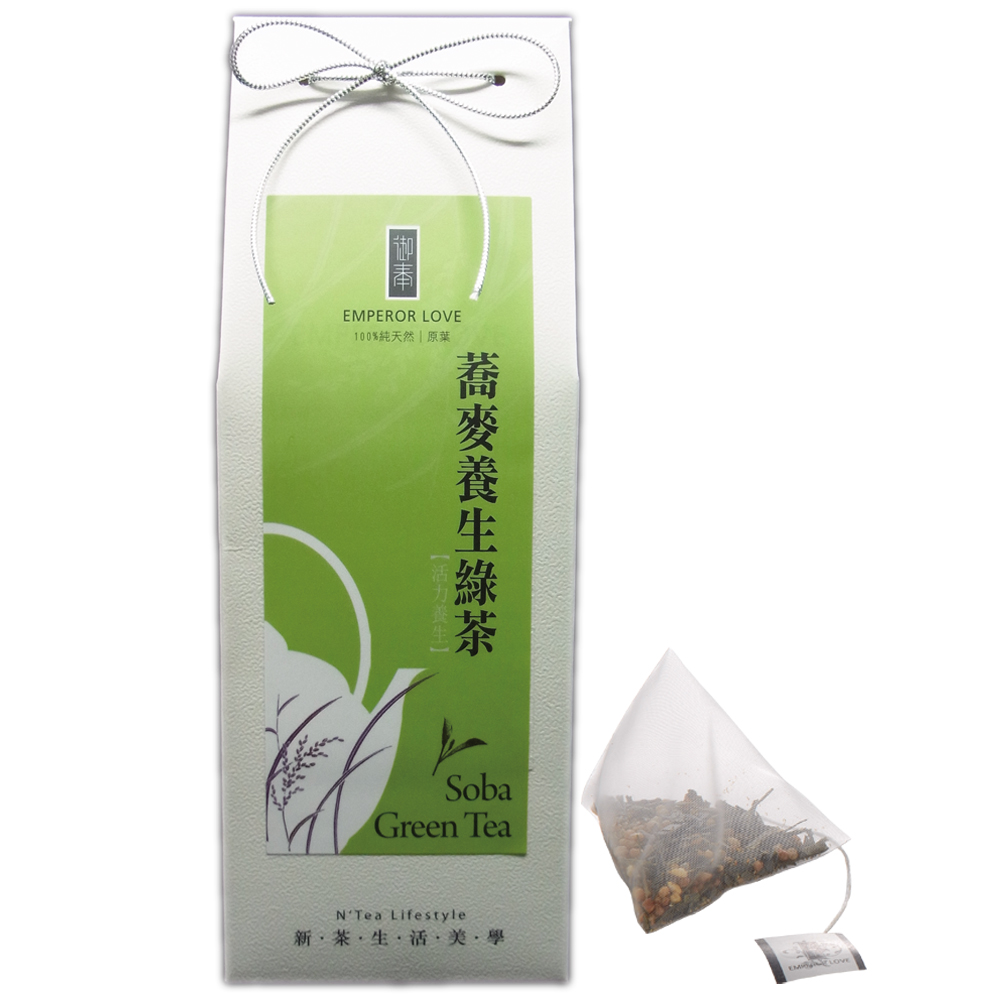 泰山御奉 蕎麥養生綠茶-三角立體茶包12入