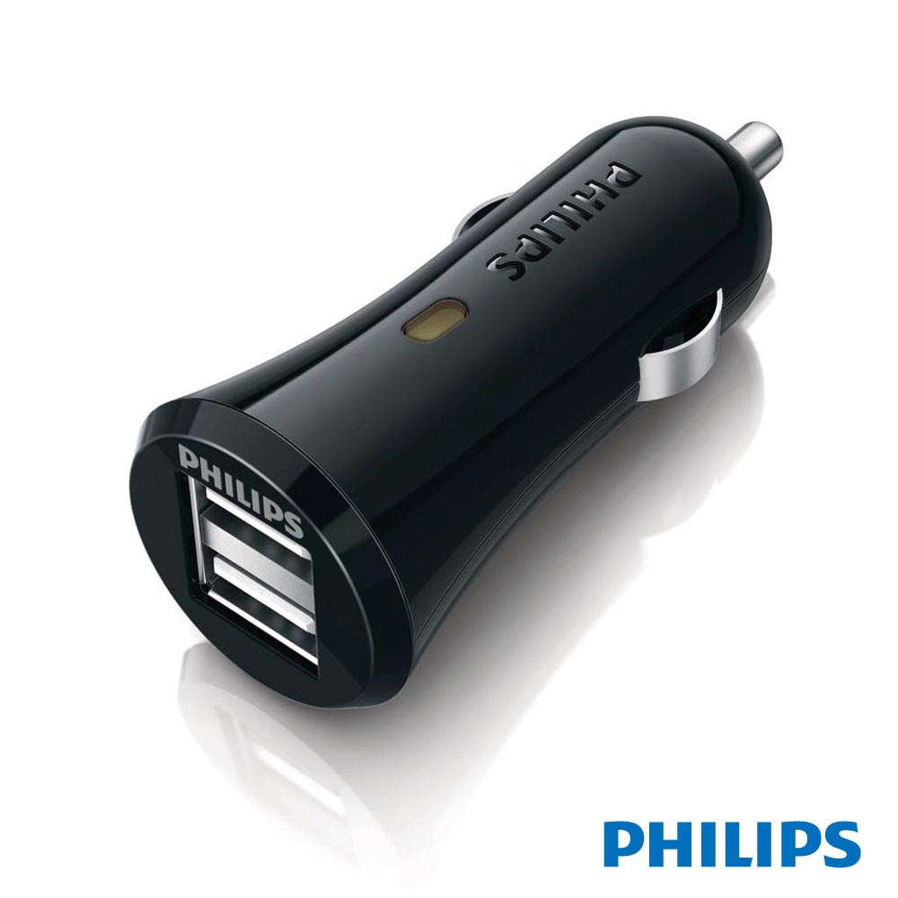 PHILIPS 1A 雙USB 車用充電器 DLP2259