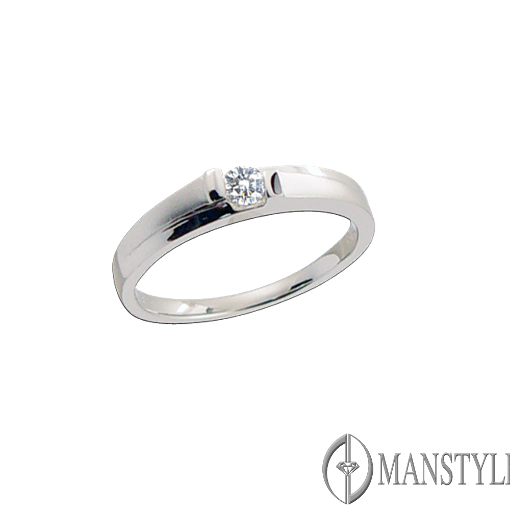 MANSTYLE「與我高飛」0.10ct 鑽石女戒