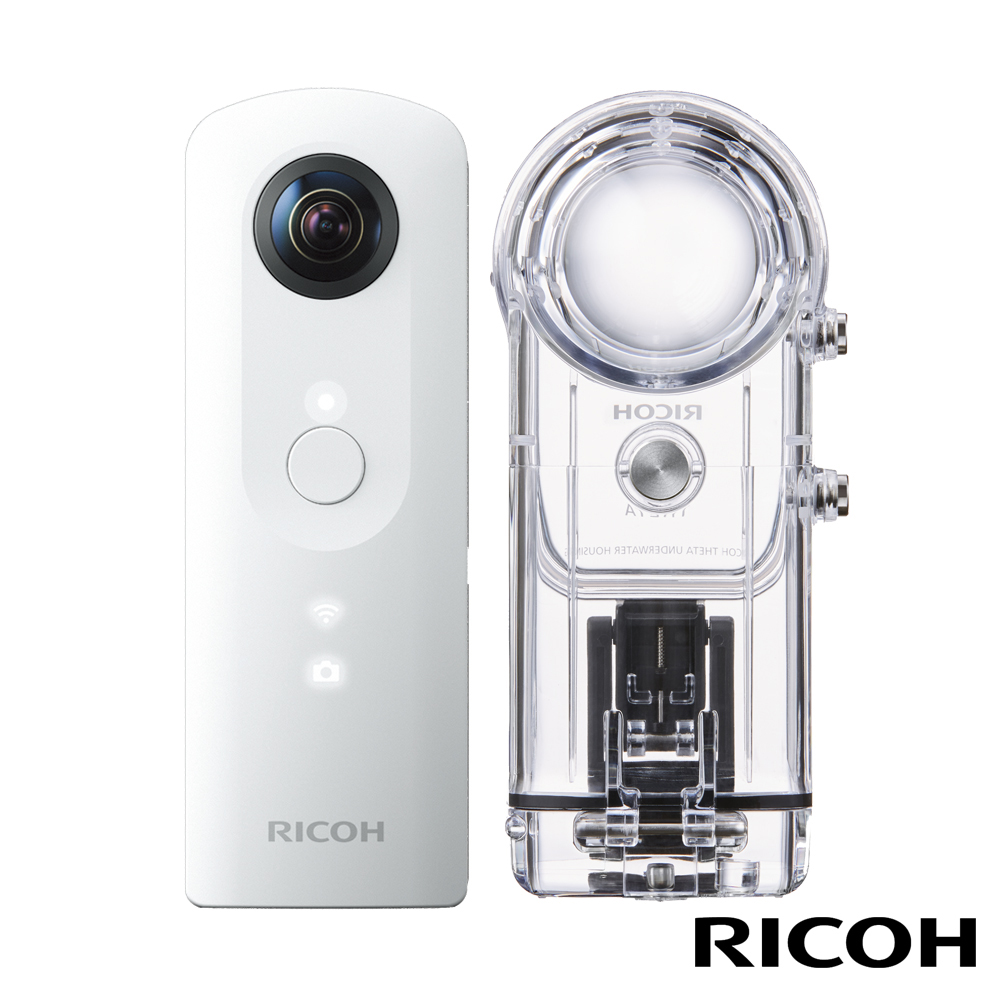 RICOH THETA SC炫彩夜拍機+TW-1潛水機殼組 (公司貨)