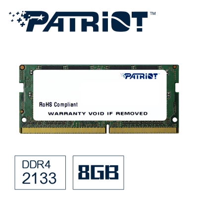 Patriot美商博帝 DDR4 2133 8GB筆電用記憶體-PSD48G213381S