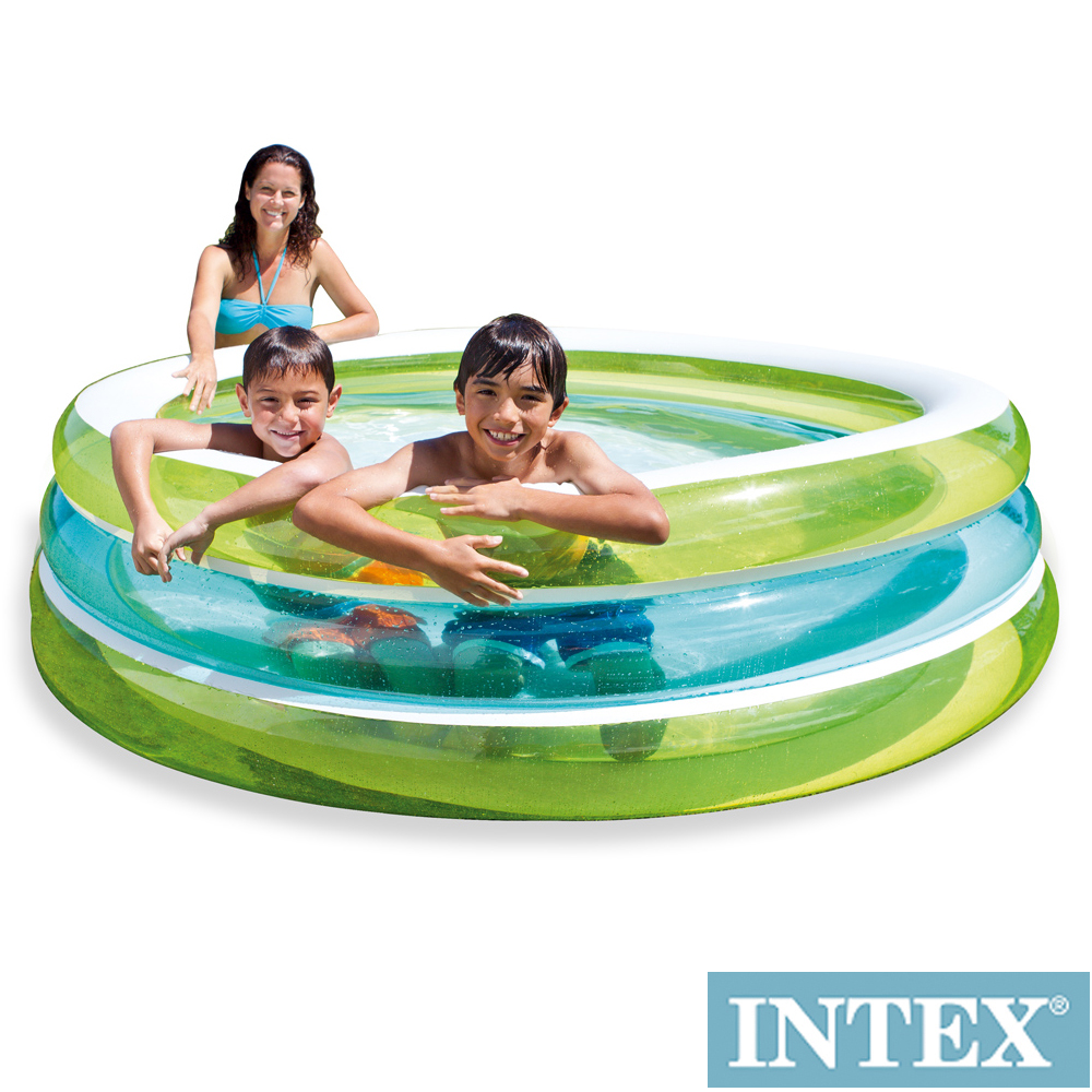 INTEX 圓型三層透明戲水游泳池 (57489)