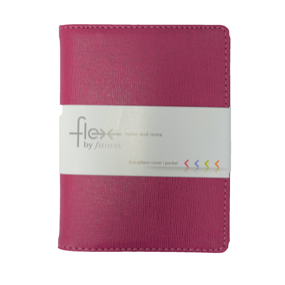 filofax FLEX 口袋型手冊 木質紋 桃紅
