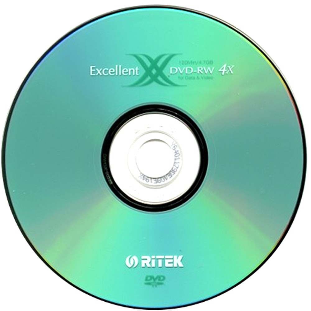 錸德 Ritek X 版 4X DVD-RW 4.7GB (10布丁桶裝)