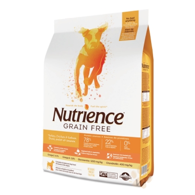 美國Nutrience紐崔斯 無穀火雞鮭魚犬糧 2.5kg 1入