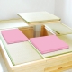 超厚6cm環保PU皮革 和室坐墊 -粉紅2片/組 LOG樂格 product thumbnail 1
