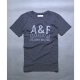 A&F Abercrombie & Fitch 大LOGO印刷休閒圓領短T-麻花藍 product thumbnail 1