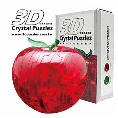 《立體水晶拼圖》3D Crystal Puzzles蘋果(二色可選)