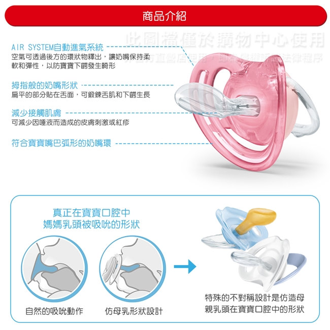 NUK舒適型矽膠安撫奶嘴-初生型0m+1入(顏色隨機出貨)