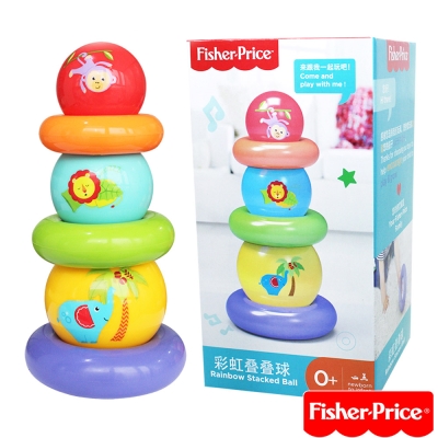 費雪Fisher-Price-彩虹疊疊球