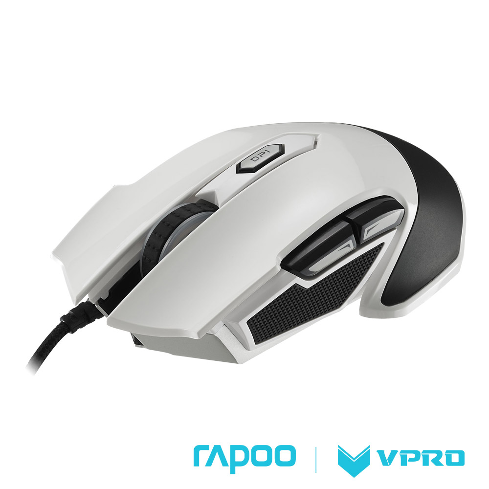 雷柏 RAPOO VPRO V310全彩RGB電競雷射遊戲滑鼠-白