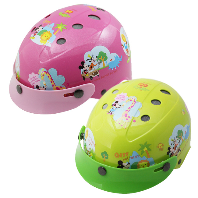 花米奇自行車兒童可調整式安全帽-粉紅色
