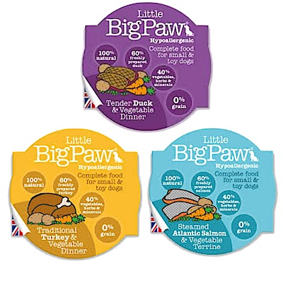 英國Little Big Paw狗用無穀主食餐盒 85g 八盒組