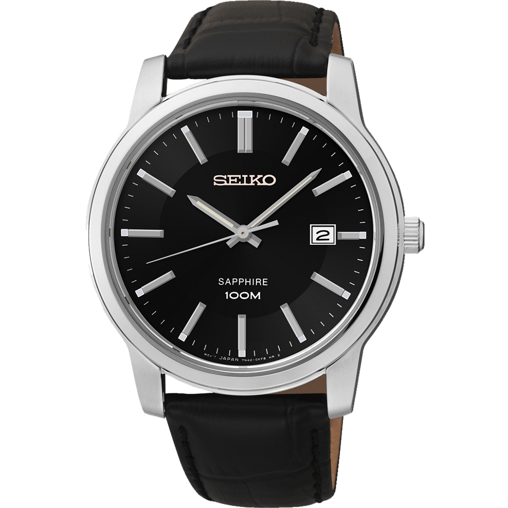 SEIKO CS 都會爵士時尚腕錶-黑/40mm