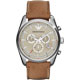 ARMANI 義式時尚三眼計時腕錶-灰x咖啡/43mm product thumbnail 1
