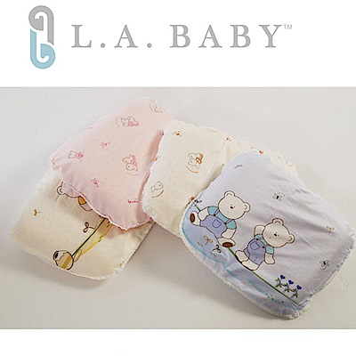 美國 L.A. Baby     天然乳膠塑型枕(藍色/粉色/黃色)