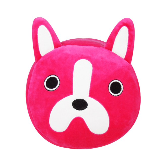 Yvonne Collection狗狗圓筒長抱枕-莓紅