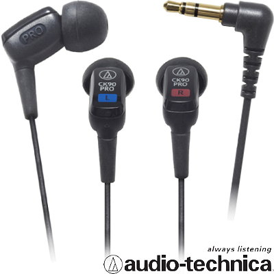 鐵三角高解析密閉型耳塞式耳機ATH-CK90PRO | Audio-Technica 鐵三角