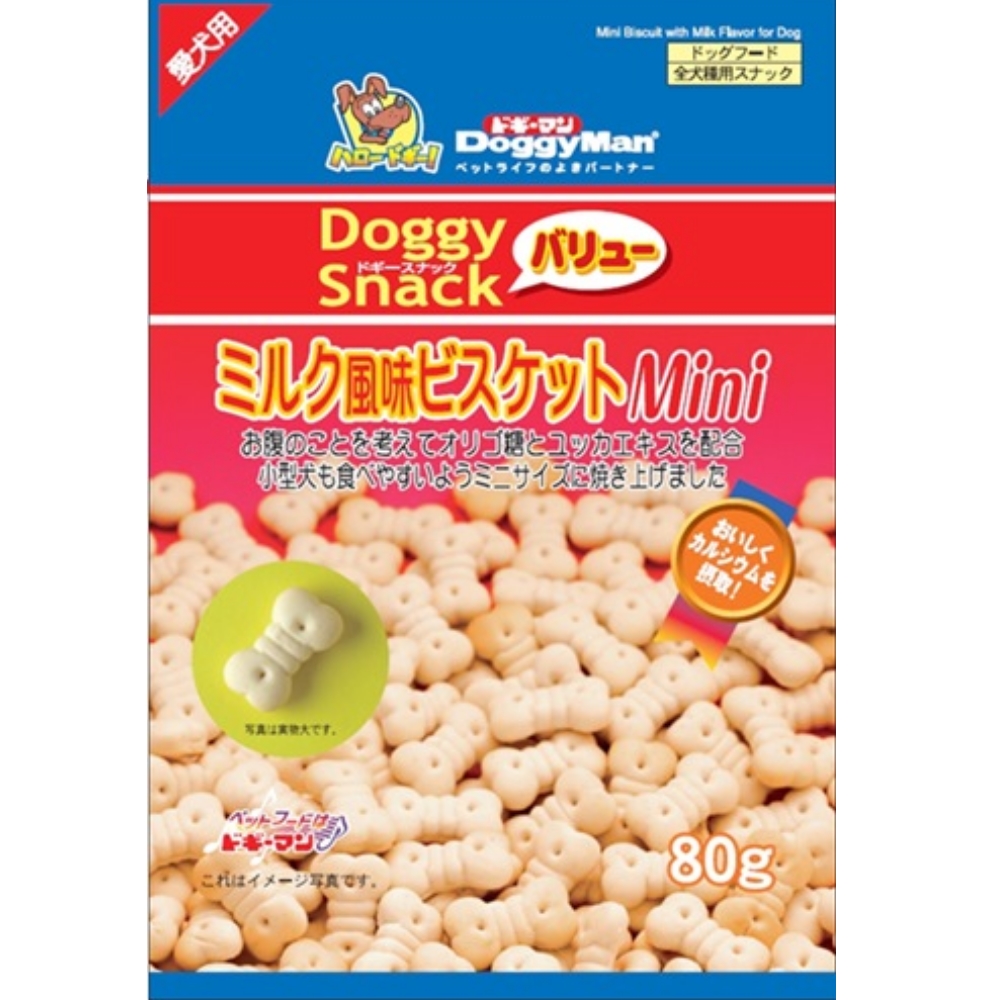 Doggyman 迷你牛奶骨型消臭餅乾 80g