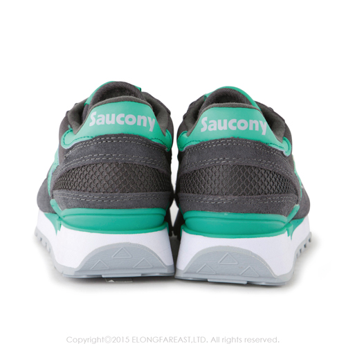 (女) 美國 SAUCONY 經典時尚休閒輕量慢跑球鞋-碳灰綠