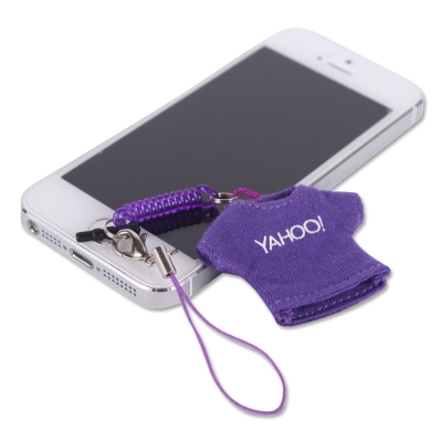 Yahoo!-紫色Logo短T螢幕擦吊飾