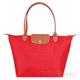 Longchamp 經典Le Pliage摺疊款長把水餃包(大.紅) product thumbnail 1