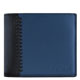 COACH 星夜藍色皮革壓紋雙摺八卡短夾-附可拆名片短夾 product thumbnail 1