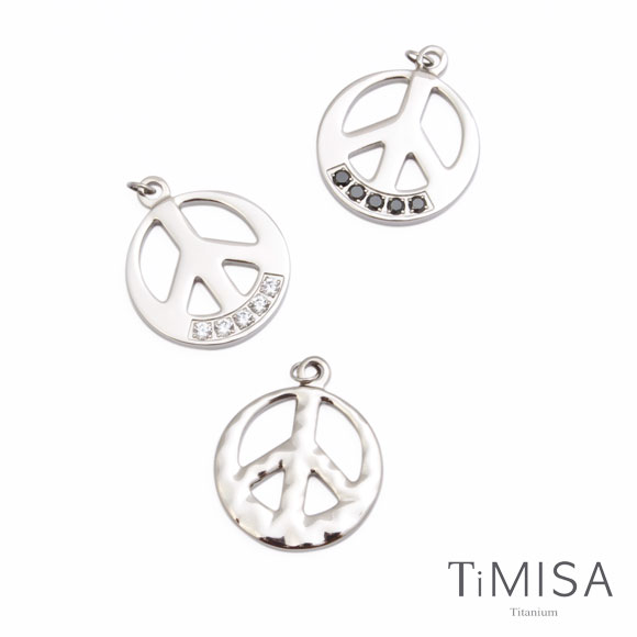 TiMISA《和平風尚-原色(大)》純鈦項鍊