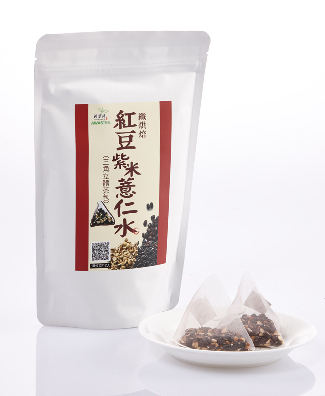 阿華師業茶 纖烘焙 紅豆紫米薏仁水(15g ×12入/袋)