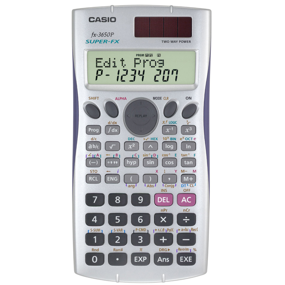 卡西歐程式編輯型工程計算機 (FX-3650P)