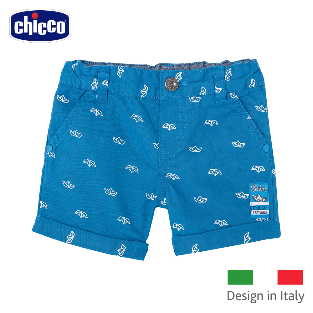 chicco-水手藍海帆船短褲(12-24個月)