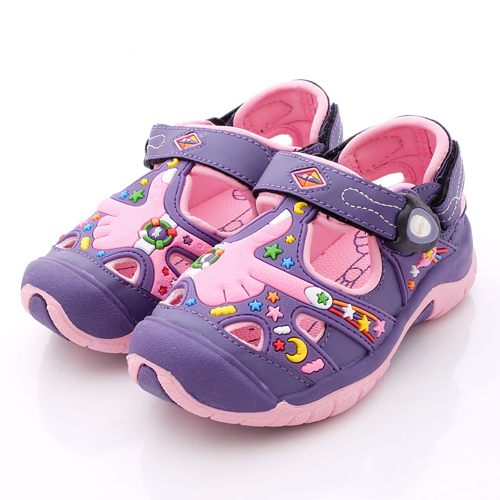 GP涼鞋-閃亮星月涼鞋款-G5928B-41紫(中大童段)N