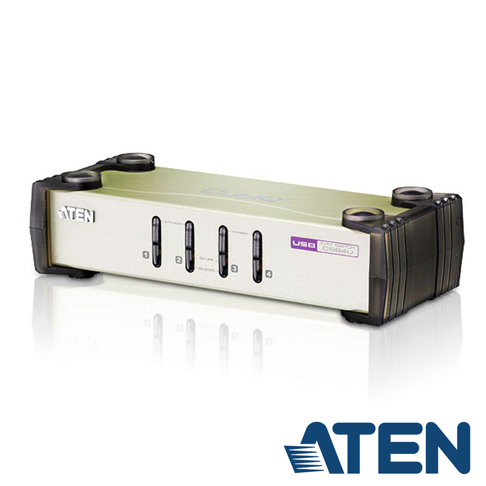 ATEN 4埠 PS/2-USB KVM 切換器(CS84U)