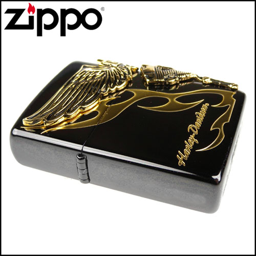 【ZIPPO】日系~Harley-Davidson-哈雷-離子噴鍍表面加工打火機-金