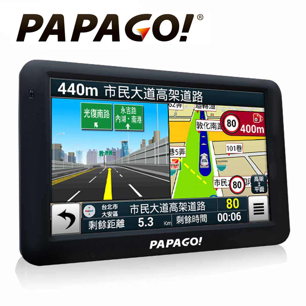 PAPAGO! GoPad 5 超清晰 Wi-Fi 5吋聲控導航平板機-快