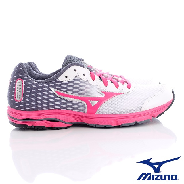 MIZUNO童鞋-炫麗競速路跑鞋-152531白粉(中大童段)