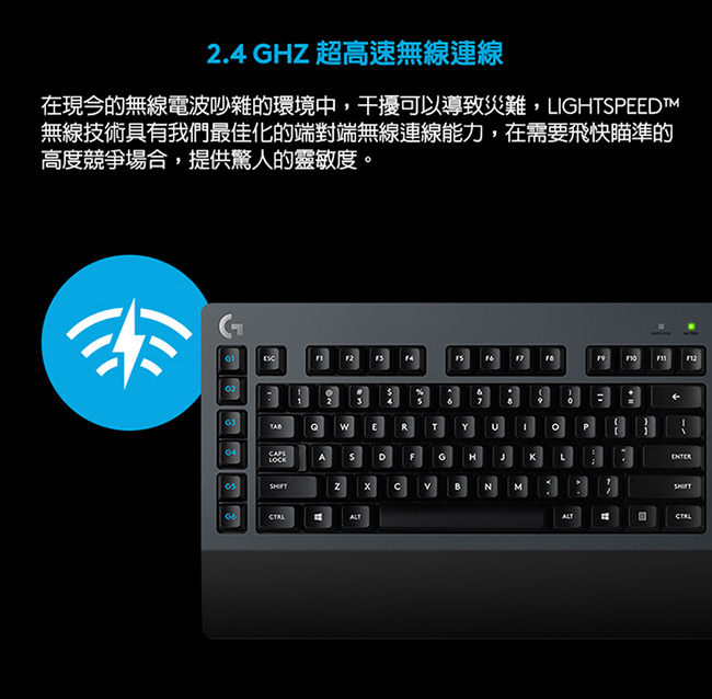 羅技 G613無線機械式遊戲鍵盤