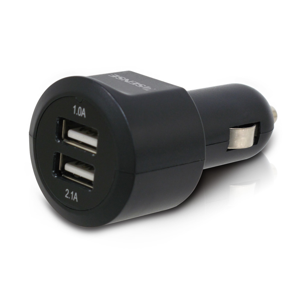 Esense 車用 3.1 安培 雙USB 快速充電器-酷炫黑