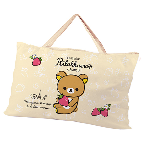 拉拉熊 巴黎草莓系列-精梳棉鋪棉冬夏兩用兒童睡袋